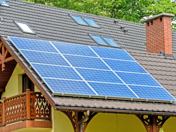solar panel house