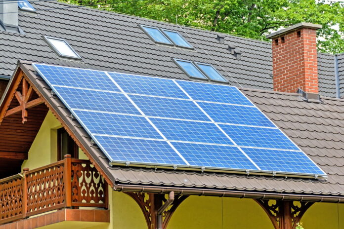 solar panel house